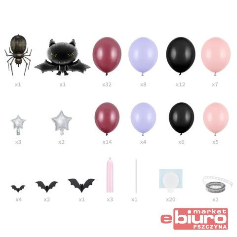 GIRLANDA BALONOWA HALLOWEEN 210x120CM MIX PARTYDEC