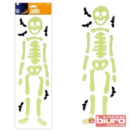 NAKLEJKA HALLOWEEN SZKIELET ŚWIECACY 1042925 MFP