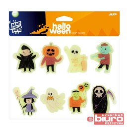NAKLEJKI HALLOWEEN ŻELOWE ŚWIECĄCE MIX 1042922 MFP