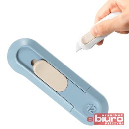 NÓŻ BIUROWY MINI ŁAMANE OSTRZE 12MM NIEBIESKI NUSIGN