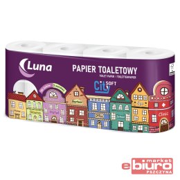 PAPIER TOALETOWY CELULOZA LUNA CITY SOFT 3W 8SZT
