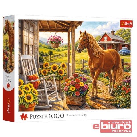 PUZZLE 1000 KOŃ NA FARMIE 10991 TREFL