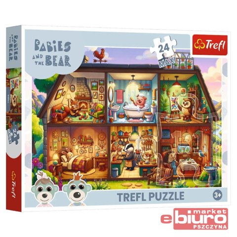 PUZZLE 24 MAXI FUTRZASTE HISTORIE 14384 TREFL
