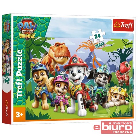 PUZZLE 24 MAXI - PREHISTORYCZNA PRZYJAŹŃ PSI PATRO