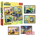 PUZZLE 4W1 - NOWE PRZYGODY MINIONKÓW 34698 TREFL