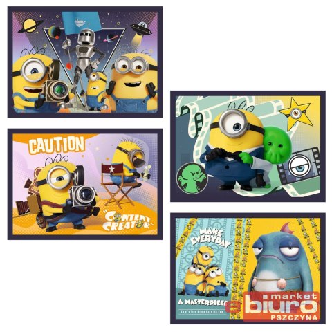 PUZZLE 4W1 - NOWE PRZYGODY MINIONKÓW 34698 TREFL