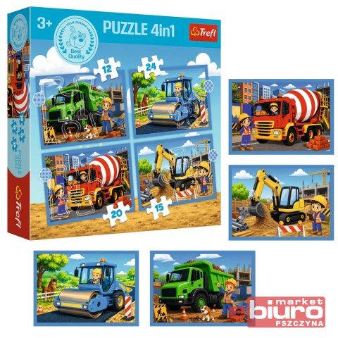 PUZZLE 4W1 PRACOWITE POPOŁUDNIE 34689 TREFL