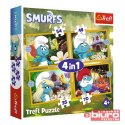 PUZZLE 4W1 ŻYCIE W WIOSCE SMERFÓW 34664 TREF