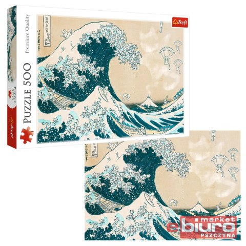 PUZZLE 500 WIELKA KOCIA FALA 37537 TREF