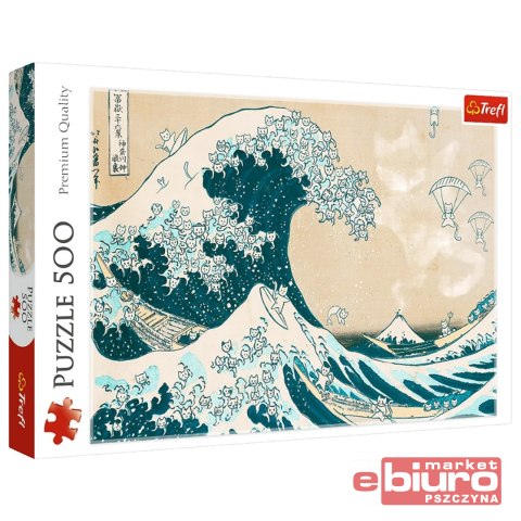 PUZZLE 500 WIELKA KOCIA FALA 37537 TREF