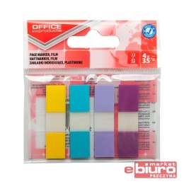 ZAKŁADKA INDEKS. PLASTIK Z DYSP 12X43MM, 4X35K MIX