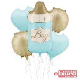 BALONY FOLIOWE BUTELKA BOY NIEBIESKA A'5 PARTYDECO