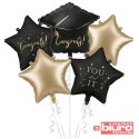 BALONY FOLIOWE CONGRATS YOU DID IT 5szt. PARTYDECO