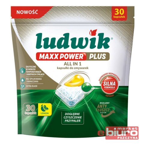 KAPSUŁKI DO ZMYWARKI MAXX POWER 30 SZT LEMON LUDWI