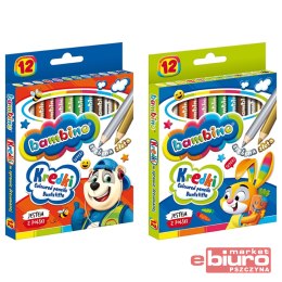 KREDKI BAMBINO W OPR. DREWNIANEJ 12KOL. 15CM