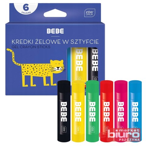 KREDKI ŻELOWE W SZTYFCIE 6X10G BB KIDS INTERDRUK