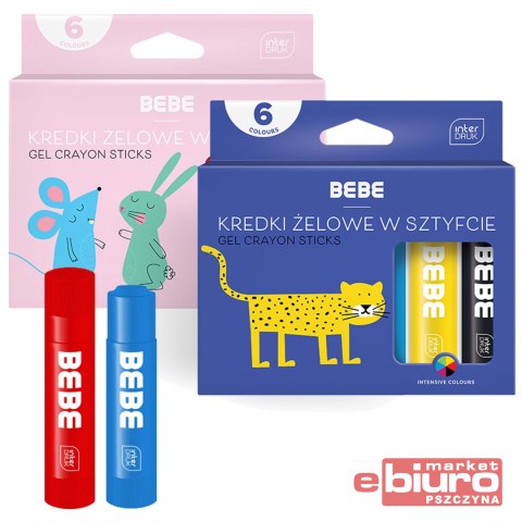 KREDKI ŻELOWE W SZTYFCIE 6X10G BB KIDS INTERDRUK