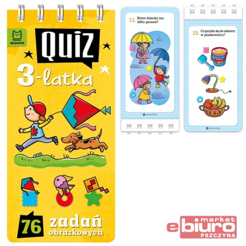 QUIZ 3-LATKA. 76 ZADAŃ OBRAZKOWYCH AKSJOMAT