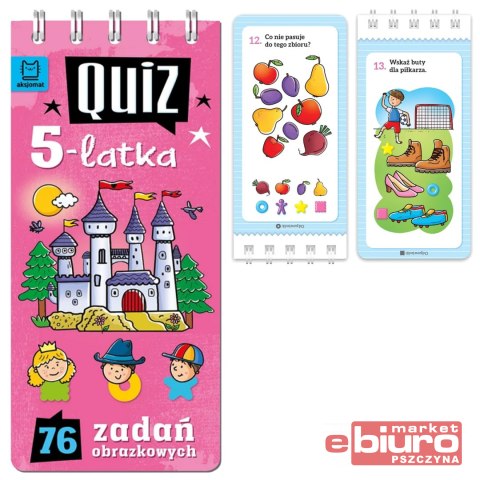 QUIZ 5-LATKA. 76 ZADAŃ OBRAZKOWYCH AKSJOMAT