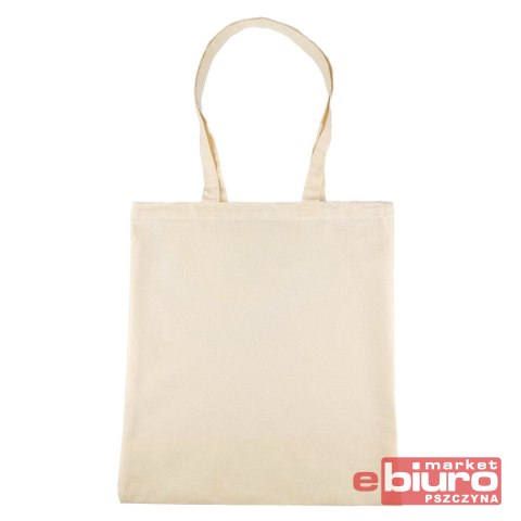 TORBA BAWEŁNIANA 140g Z USZAMI BEZ NADR 5SZT NATUR