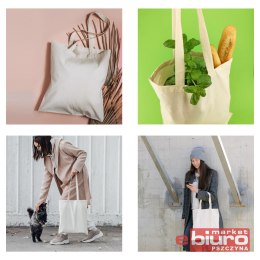 TORBA BAWEŁNIANA 140g Z USZAMI BEZ NADR 5SZT NATUR