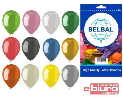 BALONY 10 MIX METALIZOWANE 100szt KOLOROWE