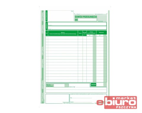 DOWÓD PRZESUNIĘCIA 310-3