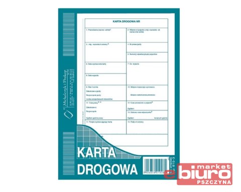 KARTA DROGOWA A5 815-3