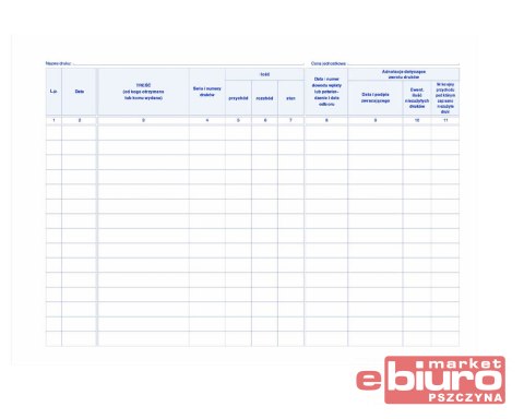 KSIĘGA DRUKÓW ŚCISŁEGO ZARACHOWANIA 710-1