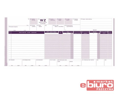 WZ WYDANIE MATERIAŁÓW NA ZEWNĄTRZ 1/3 A3 361-2