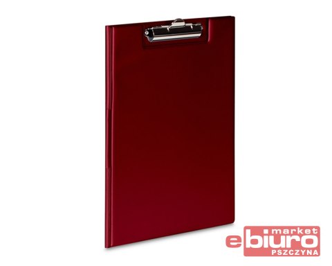 CLIPBOARD ZAMYKANY A4 PCV CZERWONY 095/01