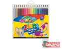 KREDKI OŁÓWKOWE OKRĄGŁE JUMBO 18 KOLORÓW COLORINO