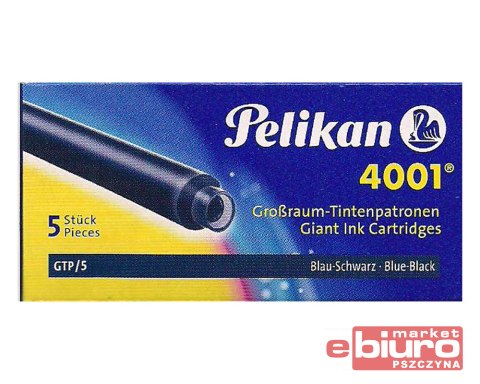NABOJE PELIKAN GTP/5 NIEBIESKO-CZARNE WKŁADY