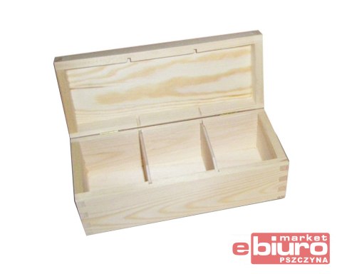 POJEMNIK DREWNIANE NA HERBATĘ 3 KOM. 540-240D S030