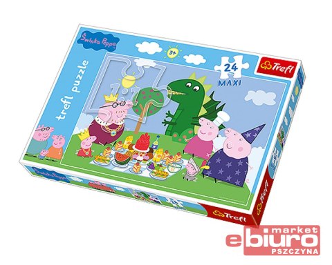 PUZZLE 24 MAXI PEPPA UCZTA TREFL 14157