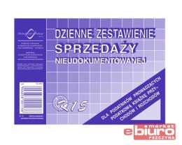 DZIENNE ZESTAWIENIE SPRZEDAŻY NIEUDOKUMENTOWAN K15