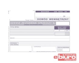 DZIENNE ZESTAWIENIE SPRZEDAŻY NIEUDOKUMENTOWAN K15