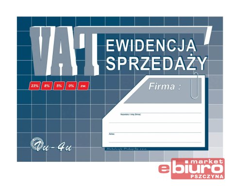 EWIDENCJA VAT SPRZEDAŻY A-5 VU04