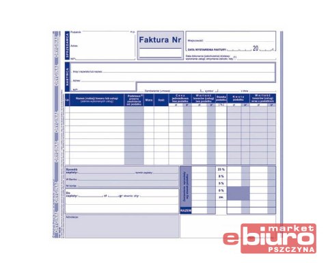 FAKTURA VAT 2/3 A-4 (PEŁNA) 102-2E