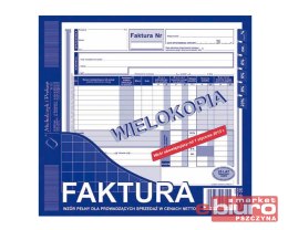 FAKTURA VAT 2/3 A4 WIELOKOPIA 100-2-E