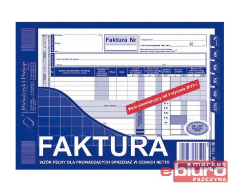 FAKTURA VAT A5 (PEŁNA) 103-3E