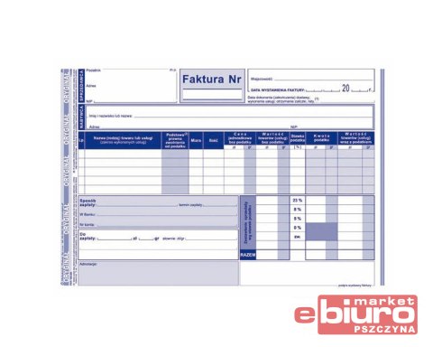FAKTURA VAT A5 (PEŁNA ORYG.+2KOP) 103-XE