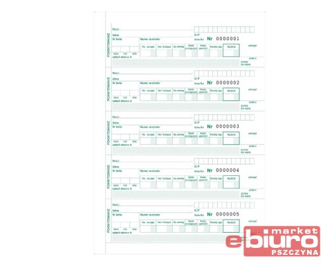 KWITARIUSZ PRZYCHODOWY A5 400-3