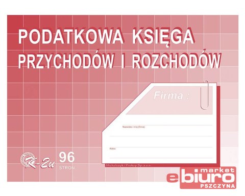 PODATKOWA KSIĘGA PRZYCHODÓW I ROZCHODÓW A4 K-2u