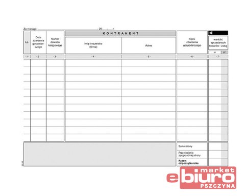 PODATKOWA KSIĘGA PRZYCHODÓW I ROZCHODÓW A5 K-3U
