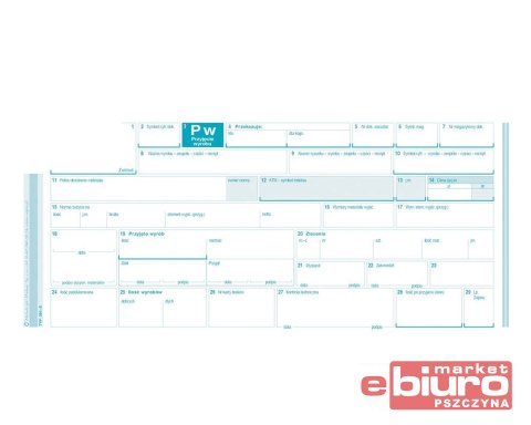 PW PRZYJĘCIE WYROBU JEDNOPOZYCYJNE 381-8
