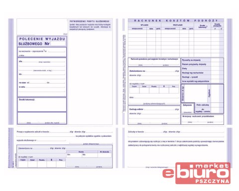 PWS POLECENIE WYJAZDU SŁUŻBOWEGO 505-3
