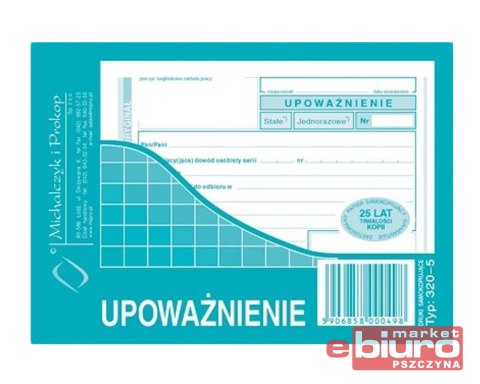 UPOWAŻNIENIE 320-5