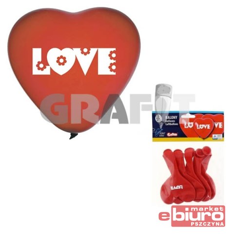 BALONY PREMIUM LOVE SERCA 5 SZT CRS/P149