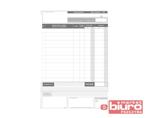 DOWÓD WEWNĘTRZNY A-5 K12